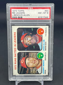 1973 TOPPS - RBI LEADERS - J. BENCH . D. ALLEN -