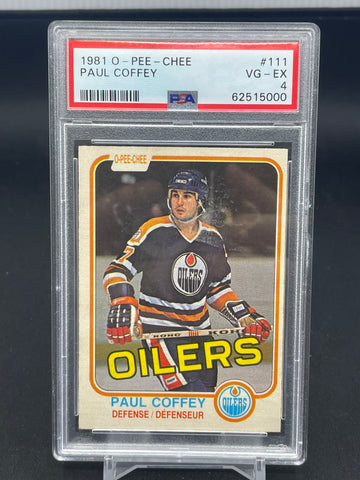 1981 O-PEE-CHEE - P. COFFEY - #111 - PSA 4 - RC