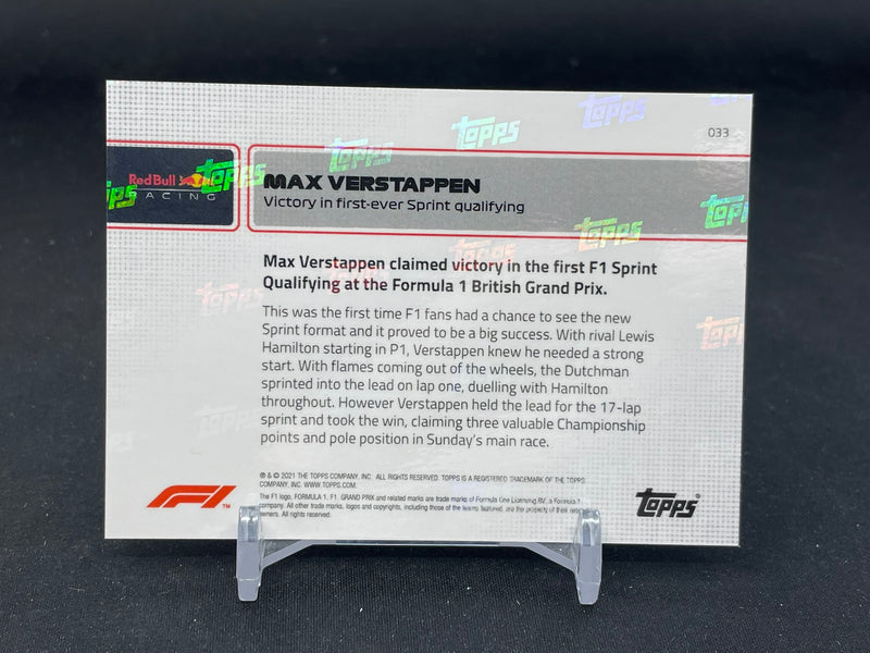 2021 TOPPS NOW - M. VERSTAPPEN -