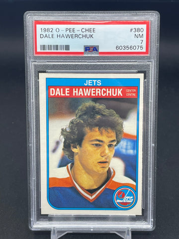 1982 O-PEE-CHEE - D. HAWERCHUK - #380 - PSA 7 - RC