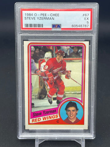 1984 O-PEE-CHEE - S. YZERMAN - #67 - PSA 5 - RC