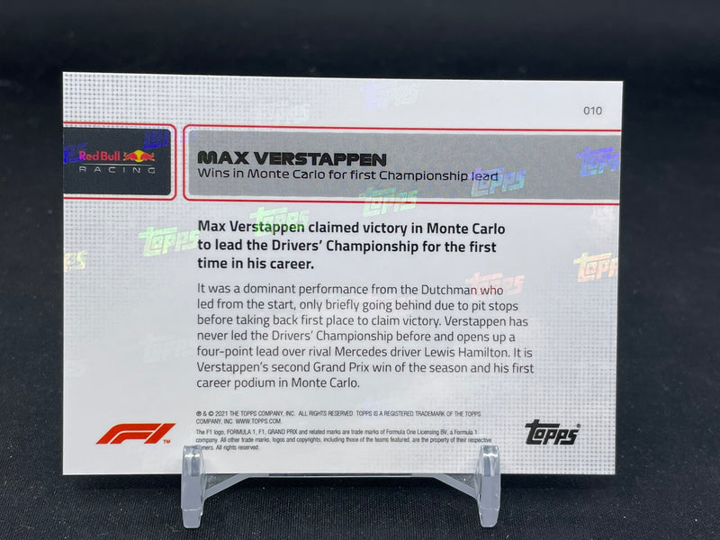 2021 TOPPS NOW - M. VERSTAPPEN -