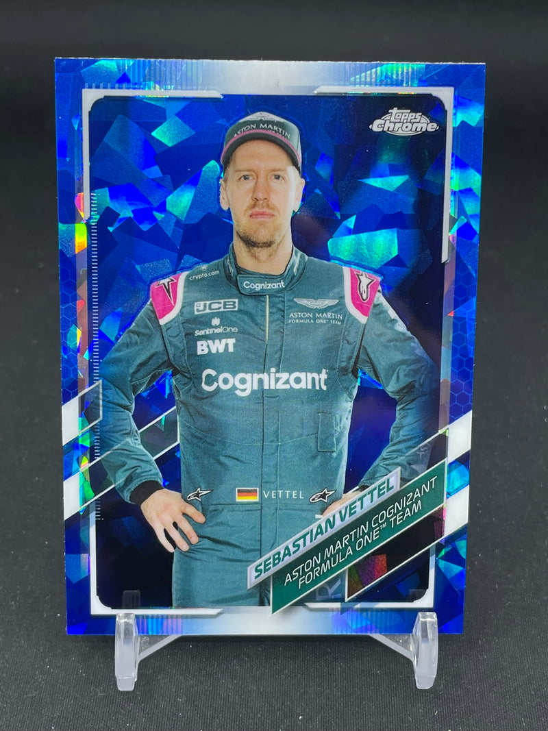 2021 TOPPS CHROME SAPPHIRE - CRACKED ICE - S. VETTEL -