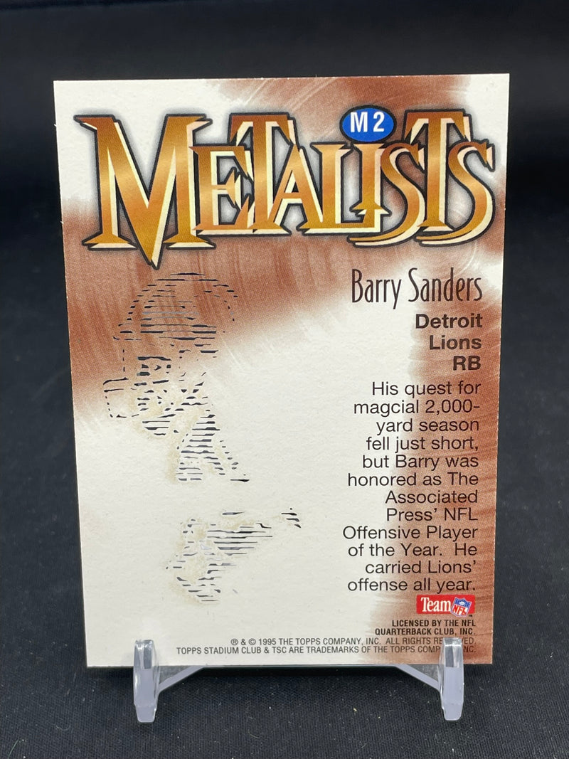 1996 TOPPS STADIUM CLUB - METALISTS - B. SANDERS -
