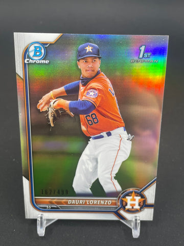 2022 TOPPS BOWMAN CHROME - 1ST BOWMAN - REFRACTOR - D. LORENZO - #BCP11 - #'D/499