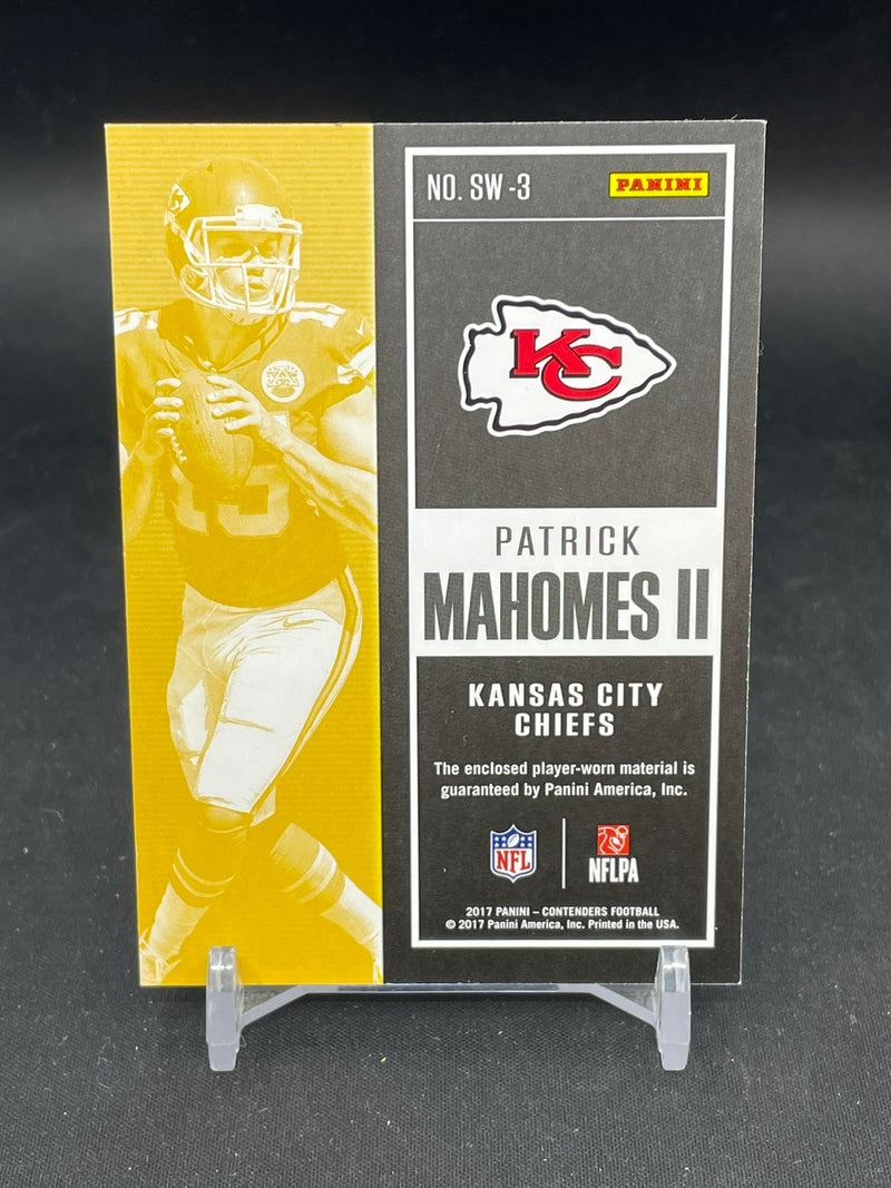 2017 PANINI CONTENDERS - GREEN - ROOKIE TICKET - P. MAHOMES II -