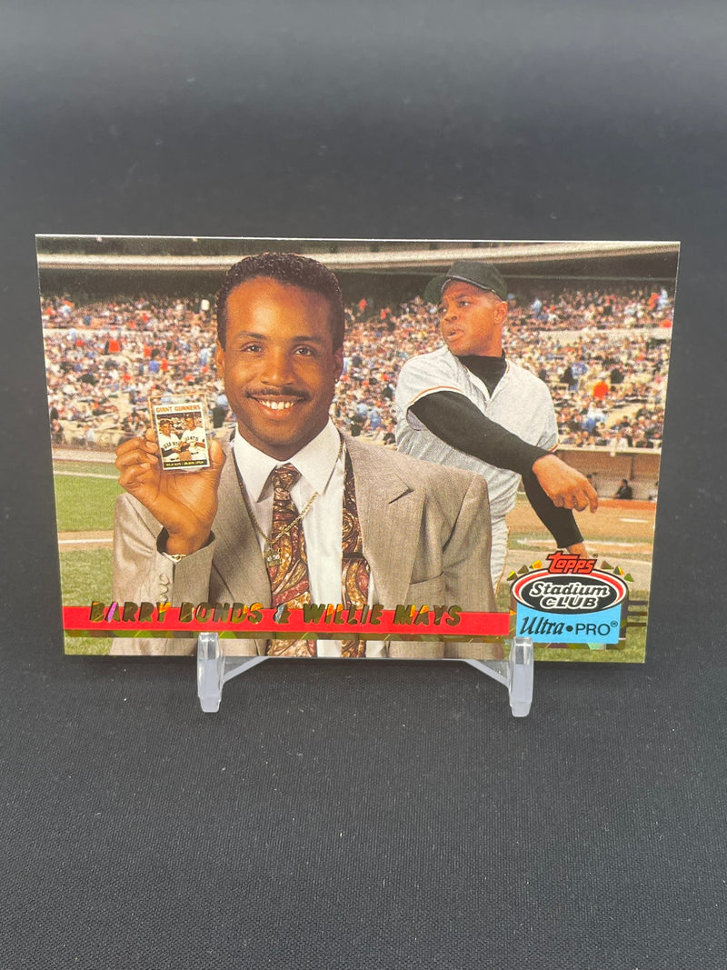 1993 TOPPS STADIUM CLUB - B. BONDS & W. MAYS - #8 - #'D/150000