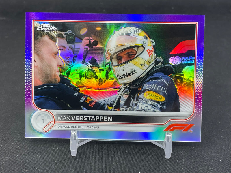 2022 TOPPS CHROME - PURPLE REFRACTOR - M. VERSTAPPEN - #4 - #'D/399