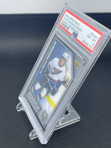 2005 UPPER DECK - ROOKIE SHOWDOWN - A. OVECHKIN / S. CROSBY - #SCAO - PSA 8 - RC
