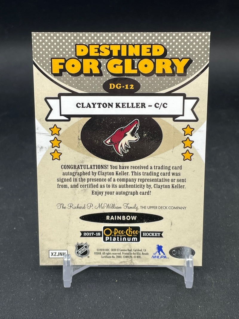 2017 UPPER DECK O-PEE-CHEE PLATINUM - RAINBOW - DESTINED FOR GLORY - C. KELLER -