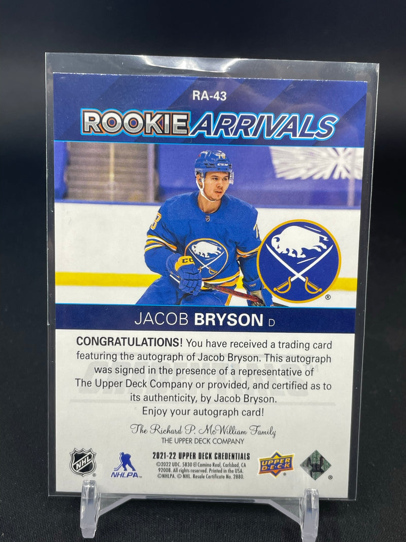 2021 UPPER DECK CREDENTIALS - ROOKIE ARRIVALS - J. BRYSON -