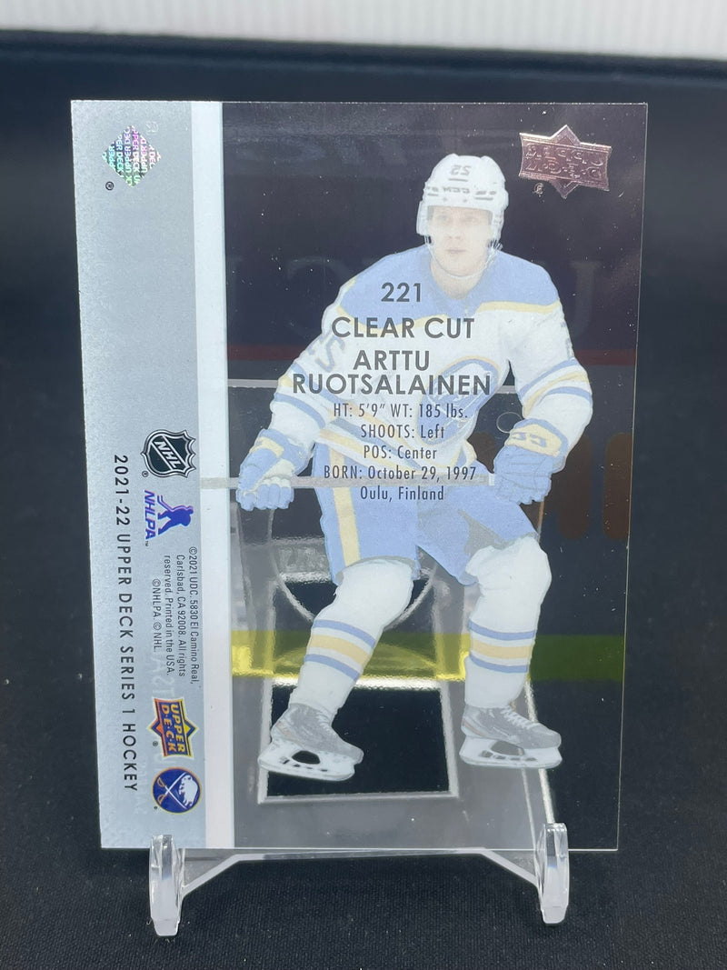 2021 UPPER DECK SERIES ONE - CLEAR CUT - YOUNG GUNS - A. RUOTSALAINEN -