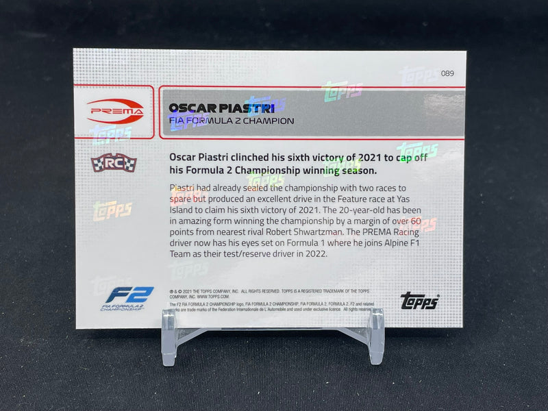 2021 TOPPS NOW - O. PIASTRI -