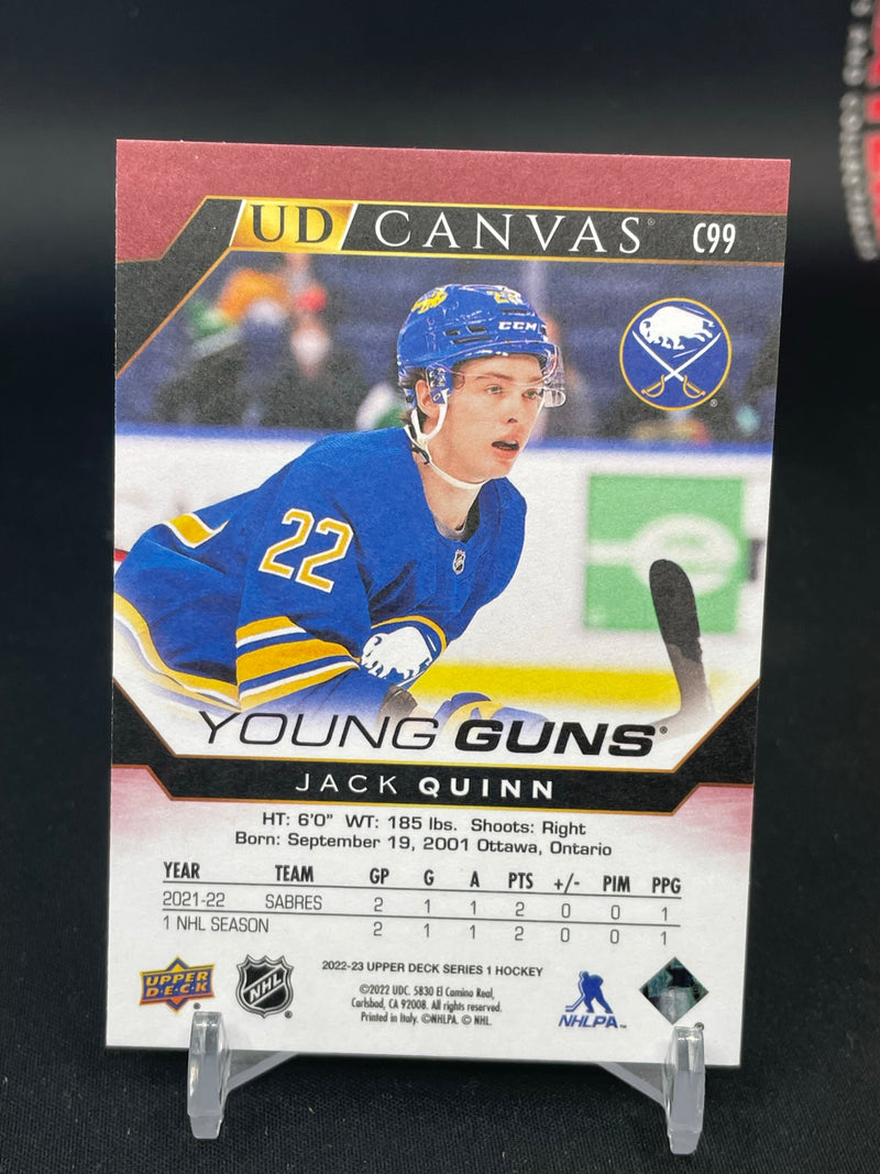2022 UPPER DECK SERIES ONE - UD CANVAS - YOUNG GUNS - J. QUINN -