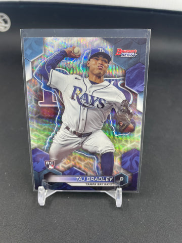 2023 TOPPS BOWMAN'S BEST - WAVE REFRACTOR - T. BRADLEY - #1 - RC