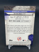 2023 TOPPS BOWMAN'S BEST - BLUE REFRACTOR - O. CABRERA - #53 - #'D/150 - RC