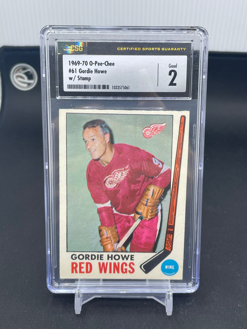 1969 O-PEE-CHEE - G. HOWE - W/ STAMP -