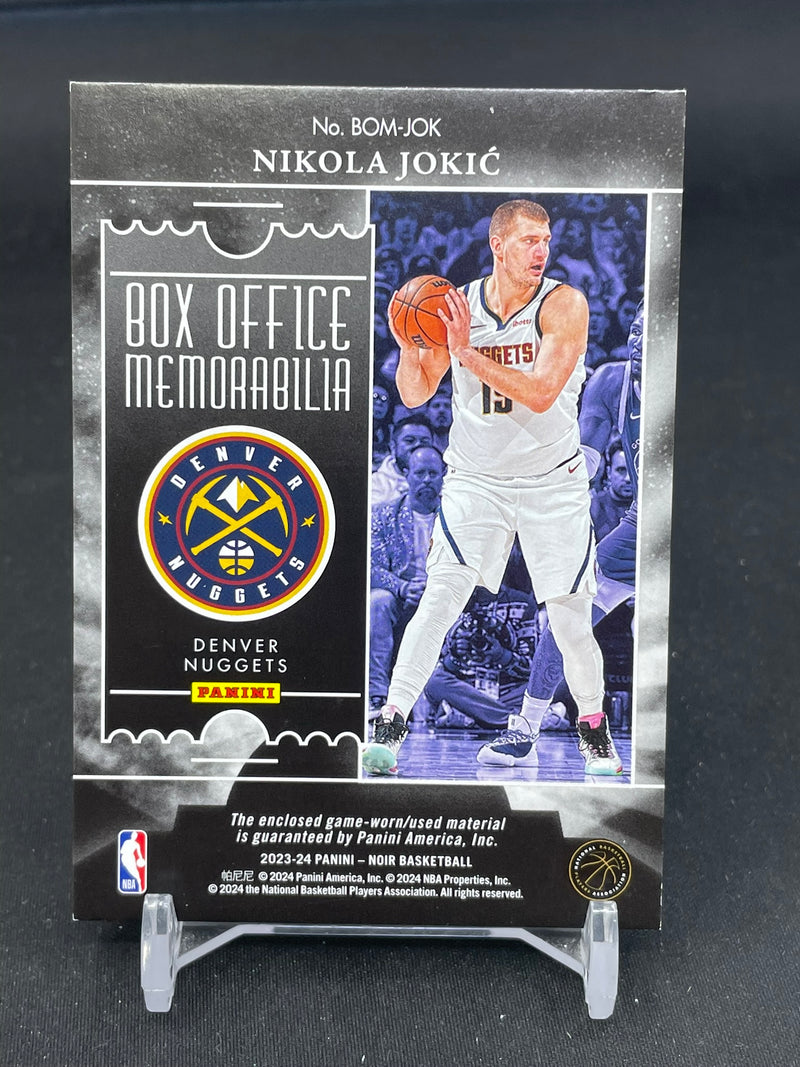 2023 PANINI NOIR - BOX OFFICE MEMORABILIA - N. JOKIC - #BOM-JOK - #'D/99 - RELIC