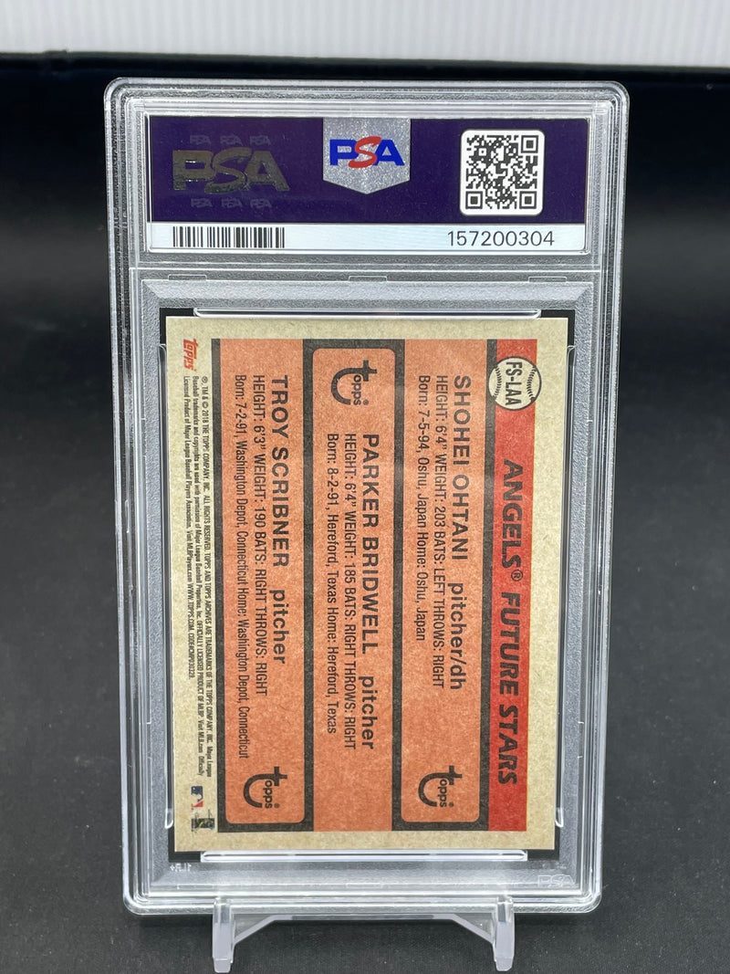 2018 TOPPS ARCHIVES - 1981 ANGELS FUTURE STARS - S. OHTANI / P. BRIDWELL / T. SCRIBNER -
