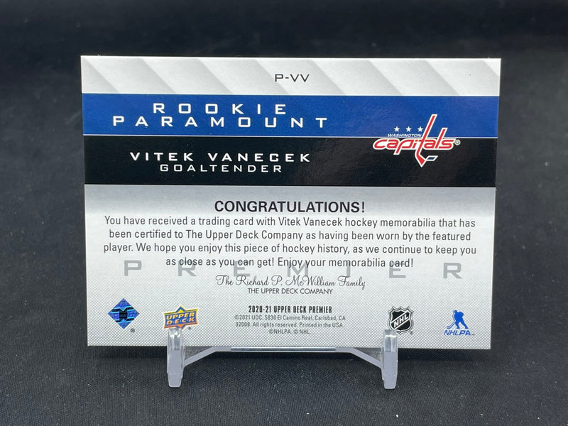 2020 UPPER DECK PREMIER - ROOKIE PARAMOUNT - V. VANECEK -