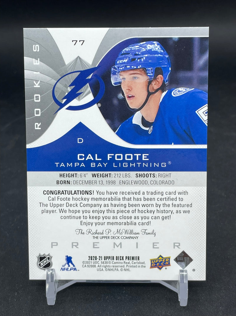 2020 UPPER DECK PREMIER - ROOKIES - C. FOOTE -