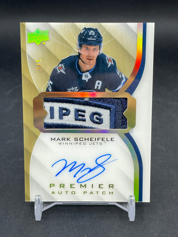 2020 UPPER DECK PREMIER - GOLD  - AUTO PATCH - M. SCHEIFELE - #AV-MS - #'D/5 - RELIC - AUTOGRAPH
