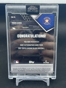 2021 TOPPS CHROME BLACK - Y. ALVAREZ - #CBA-YA - #'D/150 - AUTOGRAPH