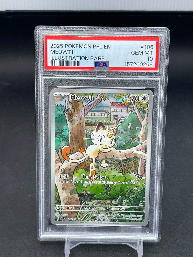 POKEMON - PHANTASMAL FLAMES - MEOWTH - ILLUSTRATION RARE -