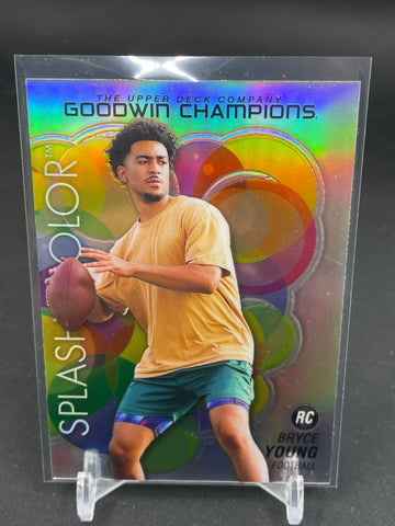 2023 UPPER DECK GOODWIN CHAMPIONS - SPLASH OF COLOR RAINBOW - B. YOUNG - #SCP-82 - RC