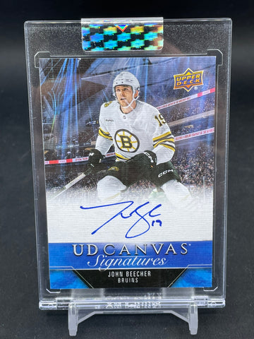 2023 UPPER DECK CLEAR CUT - UD CANVAS SIGNATURES - J. BEECHER - #CS-JB - AUTOGRAPH