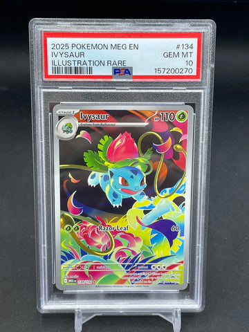 POKEMON - MEGA EVOLUTION - IVYSAUR - ILLUSTRAITON RARE - #134 - PSA 10