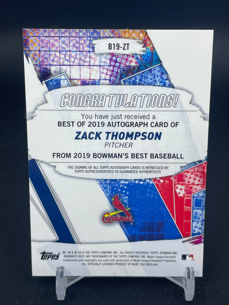 2019 TOPPS BOWMAN'S BEST - Z. THOMPSON -