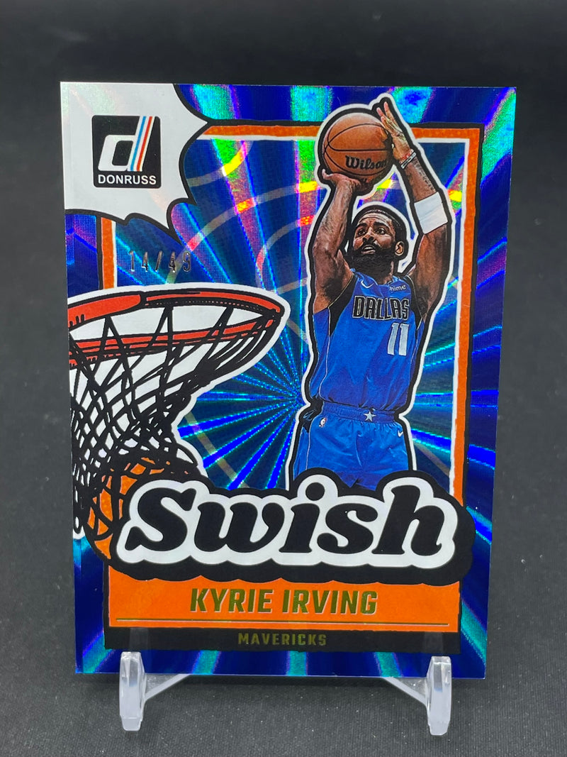 2024 PANINI DONRUSS - HOLO BLUE LASER - SWISH - K. IRVING - #6 - #'D/49