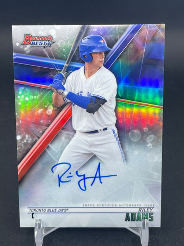 2018 TOPPS BOWMAN'S BEST - REFRACTOR - R. ADAMS - #B18-RAD - AUTOGRAPH