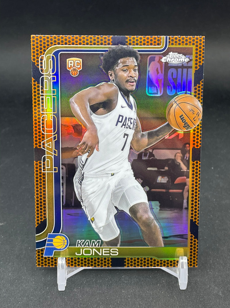 2025 TOPPS CHROME BASKETBALL - BASKETBALL BORDER REFRACTOR - K. JONES -