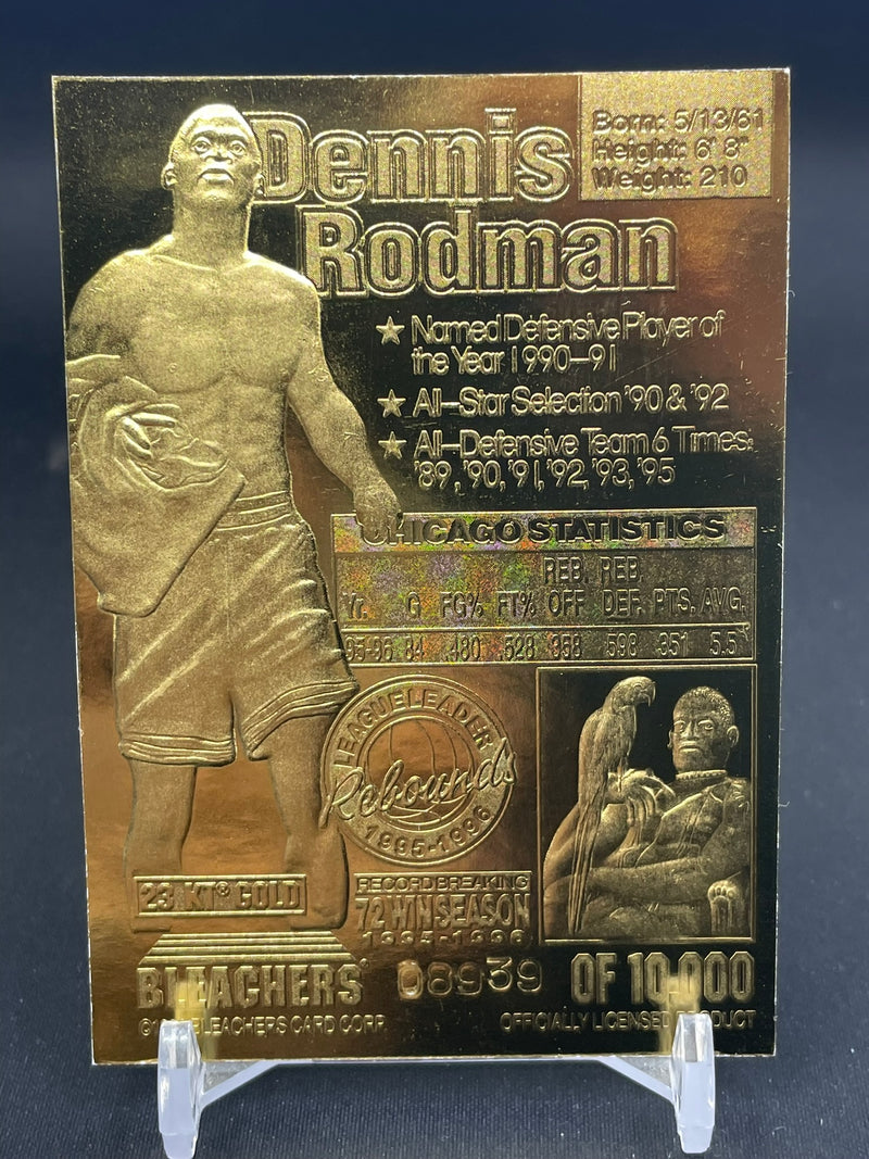 1996 BLEACHERS - 23 KARAT GOLD - D. RODMAN -