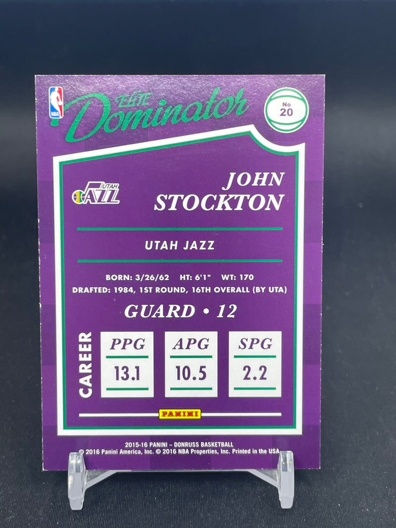 2015 PANINI DONRUSS - GREEN - ELITE DOMINATOR - J. STOCKTON - #20 - #'D/999