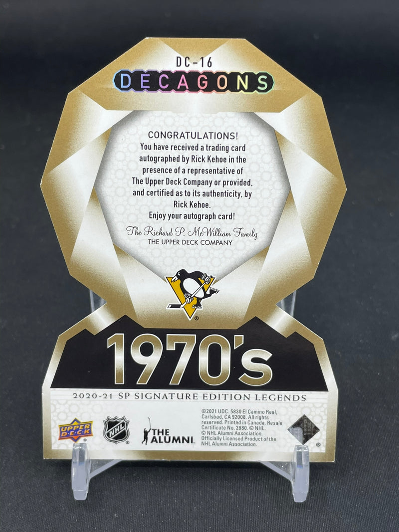2020 UPPER DECK SP SIGNATURE EDITION LEGENDS - DECAGONS - R. KEHOE -