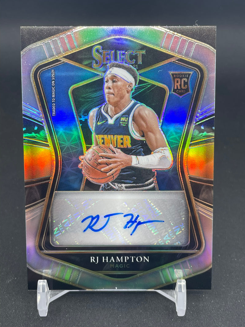 2020 PANINI SELECT - SILVER PRIZM - R. HAMPTON - #RS-RJH - #'D/249 - AUTOGRAPH - RC