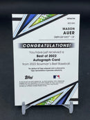 2022 TOPPS BOWMAN'S BEST - REFRACTOR - M. AUER -