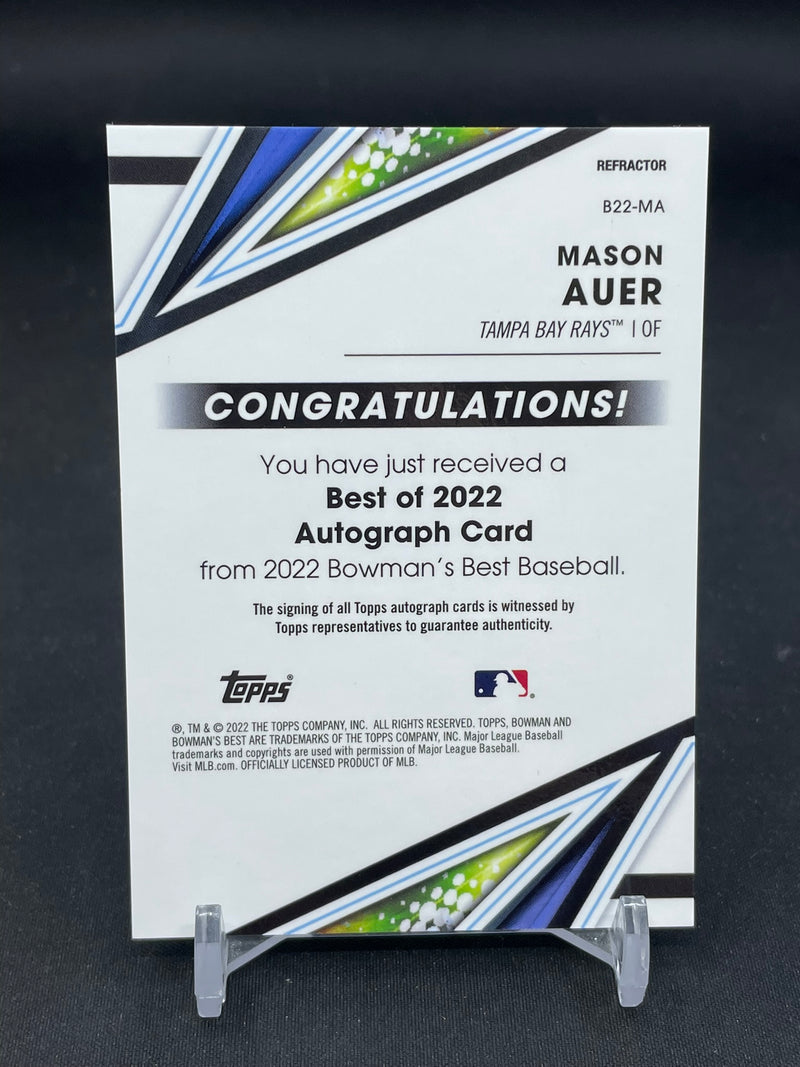2022 TOPPS BOWMAN'S BEST - REFRACTOR - M. AUER -