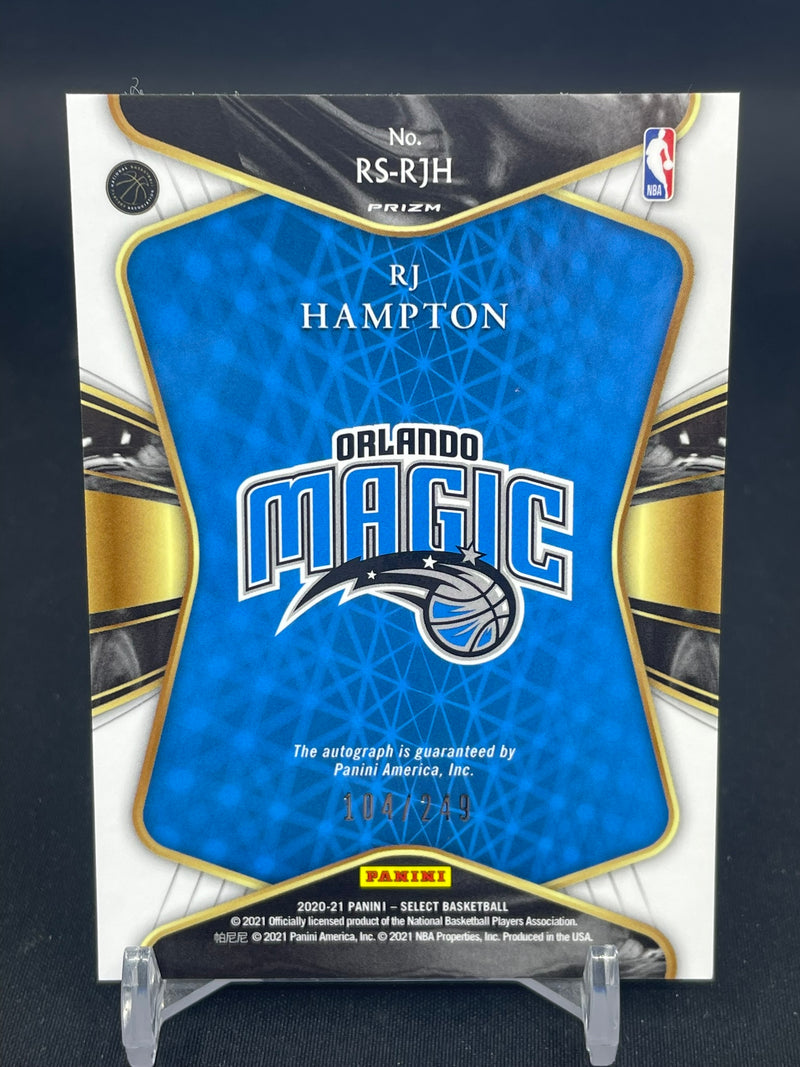 2020 PANINI SELECT - SILVER PRIZM - R. HAMPTON - #RS-RJH - #'D/249 - AUTOGRAPH - RC