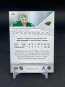 2024 UPPER DECK SERIES ONE - YOUNG GUNS - J. WALLSTEDT -