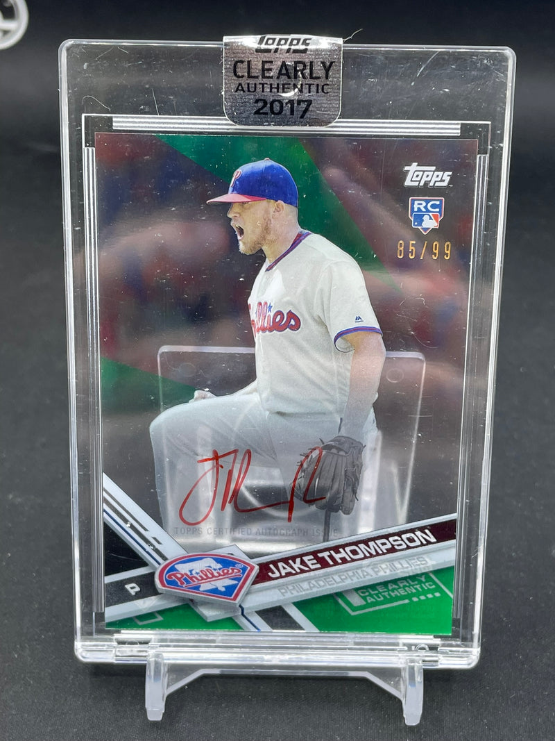 2017 TOPPS CLEARLY AUTHENTIC - GREEN - J. THOMPSON - #CAAU-JT - #'D/99 - AUTOGRAPH - RC