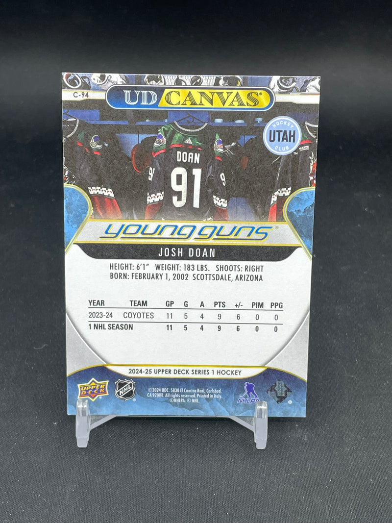 2024 UPPER DECK SERIES ONE - UD CANVAS - YOUNG GUNS - J. DOAN -