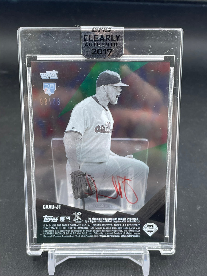2017 TOPPS CLEARLY AUTHENTIC - GREEN - J. THOMPSON - #CAAU-JT - #'D/99 - AUTOGRAPH - RC