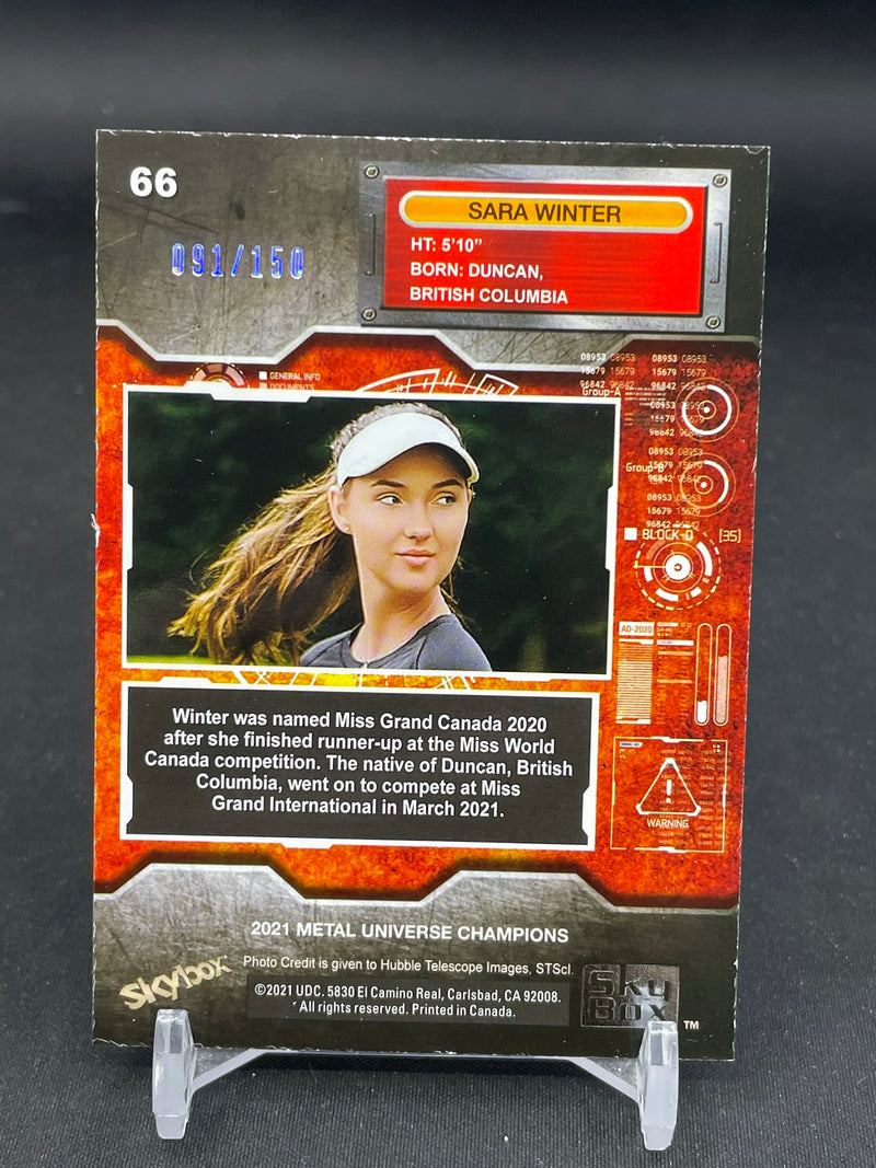 2021 UPPER DECK SKYBOX METAL UNIVERSE - PMG - S. WINTER - #66 - #'D/150