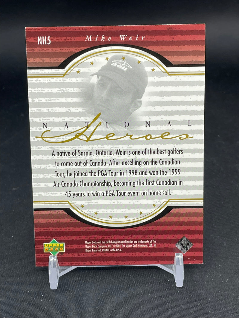 2001 UPPER DECK GOLF - NATIONAL HEROES - M. WEIR -