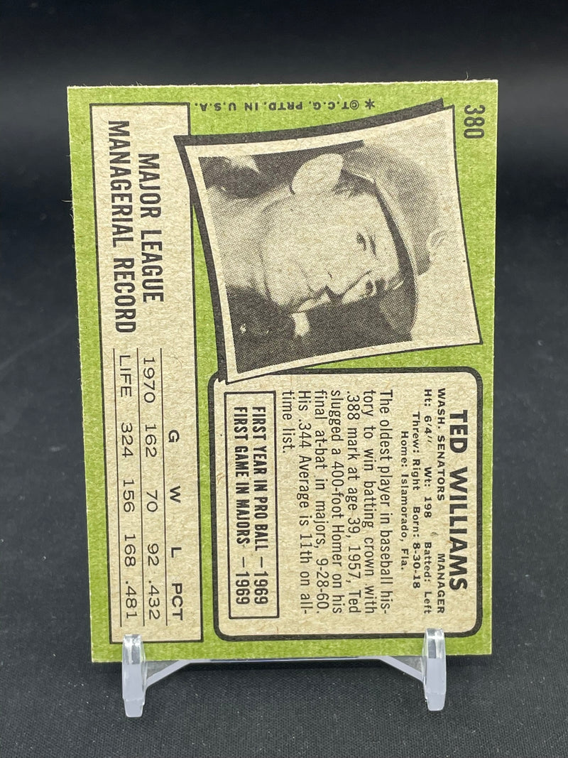 1971 TOPPS - T. WILLIAMS -