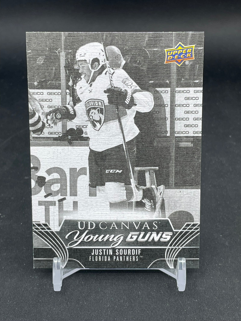 2023 UPPER DECK EXTENDED SERIES - B/W - UD CANVAS - YOUNG GUNS - J. SOURDIF -